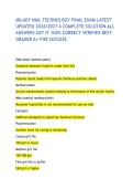 MILADY NAIL TECHNOLOGY FINAL EXAM LATEST UPDATED 2026&sol;2027 A COMPLETE SOLUTION ALL ANSWERS GET IT 100&percnt; CORRECT VERIFIED BEST GRADED A&plus; FOR SUCCESS