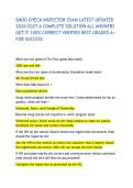 SMOG CHECK INSPECTOR EXAM LATEST UPDATED 2026&sol;2027 A COMPLETE SOLUTION ALL ANSWERS GET IT 100&percnt; CORRECT VERIFIED BEST GRADED A&plus; FOR SUCCESS