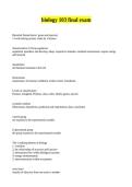 biology 103 final exam Questions And Answers