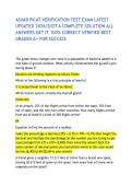 ASVAB PICAT VERIFICATION TEST EXAM LATEST UPDATED 2026&sol;2027 A COMPLETE SOLUTION ALL ANSWERS GET IT 100&percnt; CORRECT VERIFIED BEST GRADED A&plus; FOR SUCCESS