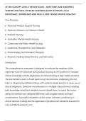 ATI RN CONCEPT LEVEL 3 REVIEW EXAM &ndash; QUESTIONS AND ANSWERS &vert;&NewLine;VERIFIED AND WELL DETAILED ANSWERS &vert;EXAM TESTBANK &vert; PLUS&NewLine;RATIONALES &vert; DOWNLOAD AND PASS &vert; LATEST EXAM UPDATE 2026&sol;2027