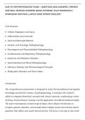 NUR 315 PATHOPHYSIOLOGY EXAM &ndash; QUESTIONS AND ANSWERS &vert; VERIFIED&NewLine;AND WELL DETAILED ANSWERS &vert;EXAM TESTBANK &vert; PLUS RATIONALES &vert;&NewLine;DOWNLOAD AND PASS &vert; LATEST EXAM UPDATE 2026&sol;2027