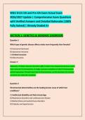 WGU D115 OA and Pre-OA Exam Actual Exam &NewLine;2026&sol;2027 Update &vert; Comprehensive Exam Questions &NewLine;with Verified Answers and Detailed Rationales &lpar;100&percnt; &NewLine;Fully Solved&rpar; &vert; Already Graded A&plus;
