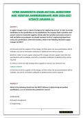 CPSM DIAGNOSTIC EXAM&vert;ACTUAL QUESTIONS AND VERIFIED ANSWERS&vert;BRAND NEW  UPDATE &vert;GRADED A&plus;