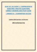 DUKE ECS 101 EXAM 3 &vert; COMPREHENSIVE EXAM PREP&comma; PRACTICE QUESTIONS&comma; CORRECT ANSWERS AND STUDY GUIDE