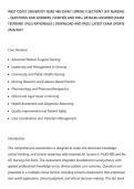 WEST COAST UNIVERSITY NURS 480 EXAM 1 SPRING II SECTION 1 &vert;ATI NURSING&ndash; QUESTIONS AND ANSWERS &vert; VERIFIED AND WELL DETAILED ANSWERS &vert;EXAM&NewLine;TESTBANK &vert; PLUS RATIONALES &vert; DOWNLOAD AND PASS &vert; LATEST EXAM UPDATE&NewLine;2026&sol;2027