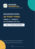 Besigheidstudies Gr&period;12 NSS Vraestel 1 - Langvrae & Nasienriglyne   