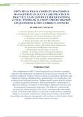 NR571 FINAL EXAM&colon; COMPLEX DIAGNOSIS & &NewLine;MANAGEMENT IN ACUTE CARE PRACTICUM &NewLine;PRACTICE EXAM &vert; STUDY GUIDE QUESTIONS &vert; &NewLine;ACTUAL TESTBANK &vert; LATEST UPDATE 2026&sol;2027 &vert; &NewLine;150 QUESTIONS & 100&percnt; CORRECT ANSWERS