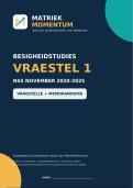 Besigheidstudies Vraestel 1 & Nasienriglyne 2020 - 2025   Langvrae 2020 - 2025