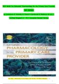 TEST BANK&minus; EDMUNDS' PHARMACOLOGY FOR THE PRIMARY CARE PROVIDER 5TH EDITION BY CONSTANCE G&period; VISOVSKY&comma; CHERYL H&period; ZAMBROSKI&comma; REBECCA M&period; LUTZ&vert;&vert; 100&percnt; VERIFIED QUESTIONS WITH CORRECT ANSWERS & EXPLANATIONS&vert;&vert; LATEST EDITION&minus; GUARANTEED PASS A&plus;&NewLine;