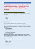 WGU D775 Introduction to Business Finance &vert; PA &NewLine;&lpar;Performance Assessment&rpar; &vert; Questions and Correct &NewLine;Answers plus Rationale &vert; New 2026&sol;2027 Update&NewLine;Graded A&plus;
