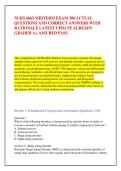 NURS 6665 MIDTERM EXAM 300 ACTUAL &NewLine;QUESTIONS AND CORRECT ANSWERS WITH &NewLine;RATIONALE LATEST UPDATE ALREADY &NewLine;GRADED A&plus; ASSURED PASS