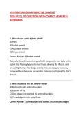 NTN FIRETEAM EXAM PREDICTIVE EXAM SET&NewLine;2026-2027 &vert; 200 QUESTIONS WITH CORRECT ANSWERS & RATIONALES&NewLine;