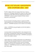 RNSG 1327 EXAM 1 QUESTIONS &NewLine;AND ANSWERS 2026 - 2027
