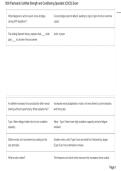 Certified Strength and Conditioning Specialist &lpar;CSCS&rpar; Exam Study Guide 2026&sol;2027 &ndash; Practice Questions & Verified Answers