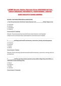 LADWP Electric Station Operator Exam 2025&sol;2026 EDITION &vert;&NewLine;CIRCUIT BREAKERS&comma; DISCONNECTS&comma; TRANSFORMERS &vert; VERIFIED&NewLine;QUESTIONS WITH PASSED ANSWERS