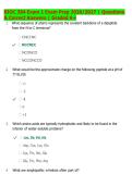 BIOC 384 Exam 1 Exam Prep 2026&sol;2027 &vert; Miesfeld Biochemistry &vert; Practice Questions & Answer Key &vert; Comprehensive Review &vert; Latest Update &vert; Graded A&plus;