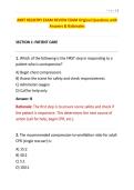 ARRT REGISTRY EXAM REVIEW EXAM Original Questions with Answers & Rationales