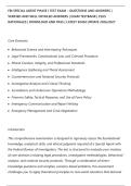 FBI SPECIAL AGENT PHASE I TEST EXAM &ndash; QUESTIONS AND ANSWERS &vert;&NewLine;VERIFIED AND WELL DETAILED ANSWERS &vert; EXAM TESTBANK &vert; PLUS&NewLine;RATIONALES &vert; DOWNLOAD AND PASS &vert; LATEST EXAM UPDATE 2026&sol;2027