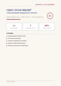 CQM-C EXAM CONSTRUCTION QUALITY MANAGEMENT CONTRACTORS Actual Exam 2026&sol;2027 &ndash; Complete Exam-Style Questions &vert; 100&percnt; Verified &ndash; Pass Guaranteed &ndash; A&plus; Graded