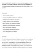 NYC DOE EDUCATIONAL ADMINISTRATOR CERTIFICATION ASSESSMENT EXAM &NewLine;QUESTIONS AND ANSWERS &vert; VERIFIED AND WELL DETAILED ANSWERS &vert;EXAM&NewLine;TESTBANK &vert; PLUS RATIONALES &vert; DOWNLOAD AND PASS &vert; LATEST EXAM UPDATE&NewLine;2026&sol;2027