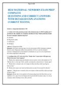  HESI Maternal-Newborn 2026&sol;2027 Exam -  Practice Questions & Rationales