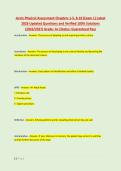 Jarvis Physical Assessment Chapters 1-5&comma; 8-10 &lpar;Exam 1&rpar; Latest &NewLine;2026 Updated Questions and Verified 100&percnt; Solutions &NewLine;&lpar;2026&sol;2027&rpar; Grade&colon; A&plus;&vert;Status&colon; Guaranteed Pass 