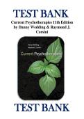 TEST BANK &NewLine;Current Psychotherapies 11th Edition &NewLine;by Danny Wedding & Raymond J&period; &NewLine;Corsini