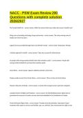 NACC - PSW Exam Review 200 Questions with complete solution 2026&sol;2027