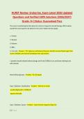 HURST Review&colon; Endocrine&comma; Exam Latest 2026 Updated &NewLine;Questions and Verified 100&percnt; Solutions &lpar;2026&sol;2027&rpar; &NewLine;Grade&colon; A&plus;&vert;Status&colon; Guaranteed Pass 