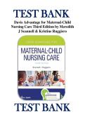 TEST BANK &NewLine;Davis Advantage for Maternal-Child &NewLine;Nursing Care Third Edition by Meredith &NewLine;J Scannell & Kristine Ruggiero