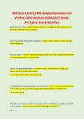 BSG Quiz 2 Latest 2026 Updated Questions and &NewLine;Verified 100&percnt; Solutions &lpar;2026&sol;2027&rpar; Grade&colon; &NewLine;A&plus;&vert;Status&colon; Guaranteed Pass