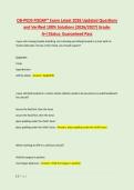 OB-PEDS FISDAP&ast; Exam Latest 2026 Updated Questions &NewLine;and Verified 100&percnt; Solutions &lpar;2026&sol;2027&rpar; Grade&colon; &NewLine;A&plus;&vert;Status&colon; Guaranteed Pass 