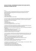 NUR 401 TEST BANK &vert; COMPREHENSIVE NURSING STUDY GUIDE&comma; PRACTICE QUESTIONS & ANSWERS 2026&sol;2027