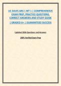 UC DAVIS ANS 001 MT 1 &vert; COMPREHENSIVE EXAM PREP&comma; PRACTICE QUESTIONS&comma; CORRECT ANSWERS AND STUDY GUIDE