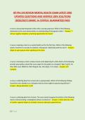 ATI PN LIVE REVIEW MENTAL HEALTH EXAM LATEST 2026 &NewLine;UPDATED QUESTIONS AND VERIFIED 100&percnt; SOLUTIONS &NewLine;&lpar;2026&sol;2027&rpar; GRADE&colon; A&plus;&vert;STATUS&colon; GUARANTEED PASS 