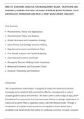 MBA 701 ECONOMIC ANALYSIS FOR MANAGEMENT EXAM &ndash; QUESTIONS AND&NewLine;ANSWERS &vert; VERIFIED AND WELL DETAILED ANSWERS &vert;EXAM TESTBANK &vert; PLUS&NewLine;RATIONALES &vert; DOWNLOAD AND PASS &vert; LATEST EXAM UPDATE 2026&sol;2027