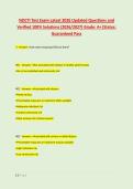 NOCTI Test Exam Latest 2026 Updated Questions and &NewLine;Verified 100&percnt; Solutions &lpar;2026&sol;2027&rpar; Grade&colon; A&plus;&vert;Status&colon; &NewLine;Guaranteed Pass 