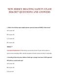 NEW JERSEY BOATING SAFETY EXAM&NewLine;2026&sol;2027 QUESTIONS AND ANSWERS