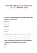 NJ BOATING EXAM STUDY GUIDE 2026&NewLine;- ADVANCED PROFICIENCY