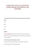 NJ BOATING FINAL EXAM STUDY&NewLine;GUIDE 2026&sol;2027 QUESTIONS AND&NewLine;ANSWERS