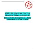 NACC PSW Exam Prep Test Your Knowledge Today - Question 1 5&NewLine;Personal Life Management - Open &lpar;Seneca Hill Private School&rpar;&NewLine;