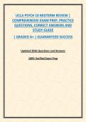UCLA PSYCH 10 MIDTERM REVIEW &vert; COMPREHENSIVE EXAM PREP&comma; PRACTICE QUESTIONS&comma; CORRECT ANSWERS AND STUDY GUIDE