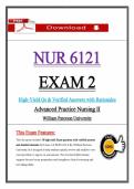 NUR 6121 Advanced Practice Nursing II &lpar;2026&sol;2027&rpar; Exam 2