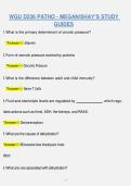WGU D236 PATHOPHYSIOLOGY STUDY GUIDE &vert; COMPREHENSIVE REVIEW&comma; PRACTICE QUESTIONS AND ANSWERS