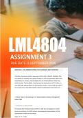 LML4804 Assignment 3 Semester 2 2026 - Due 8 September 2026