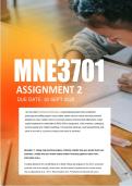 MNE3701 Assignment 2 Semester 2 2026 - Due 30 September 2026