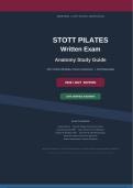 STOTT PILATES Written Exam Anatomy Study Guide 2026&sol;2027 &vert; Verified Q&A &vert; A&plus; Graded&NewLine;&NewLine;