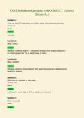 CSST Definitions Questions with CORRECT Answers&NewLine;&lpar;Grade A&plus;&rpar;