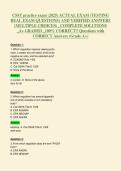 CSST practice exam &lpar;2025&rpar; ACTUAL EXAM &lpar;TESTING&NewLine;REAL EXAM QUESTIONS&rpar; AND VERIFIED ANSWERS&NewLine;&lpar;MULTIPLE CHOICES&rpar;